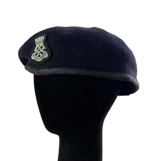 British Army Beret w/ Patch - Royal Yeomanry - Medium 58cm