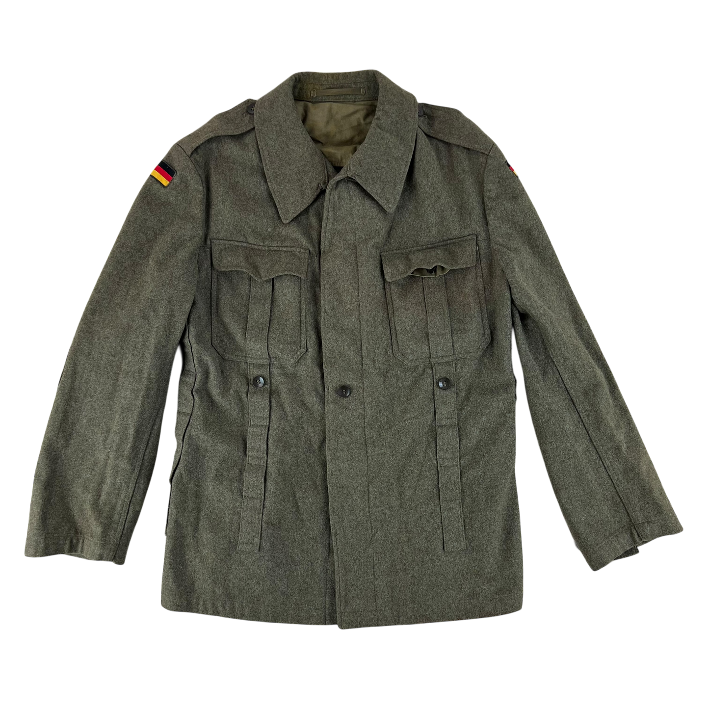 West German Army 60s Wool Field Jacket - Large