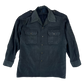 German Army Re-Dyed Black Long Sleeve Field Shirt - Large