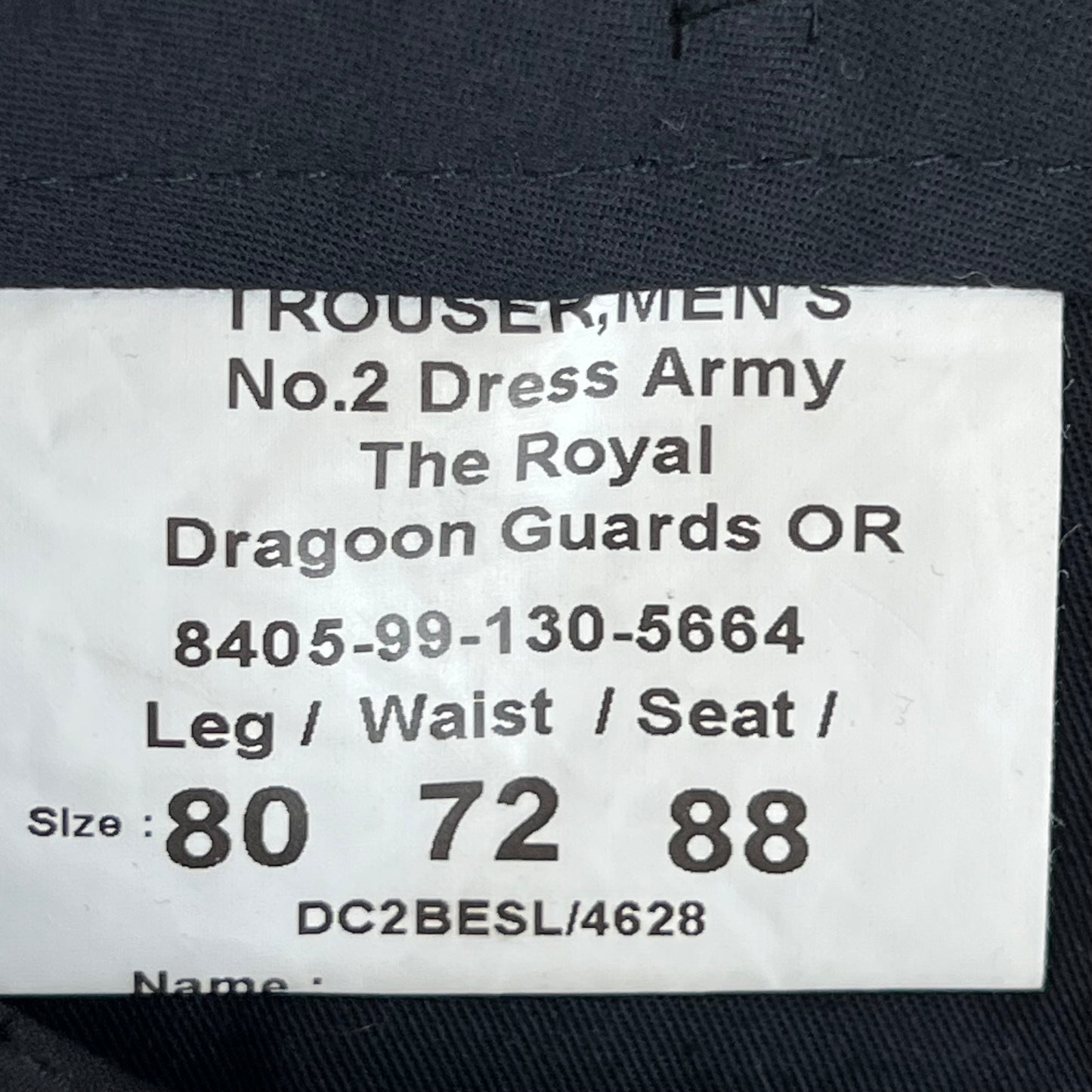 British Army Royal Dragoon Guards No. 2 Dress Trousers - W28 L31