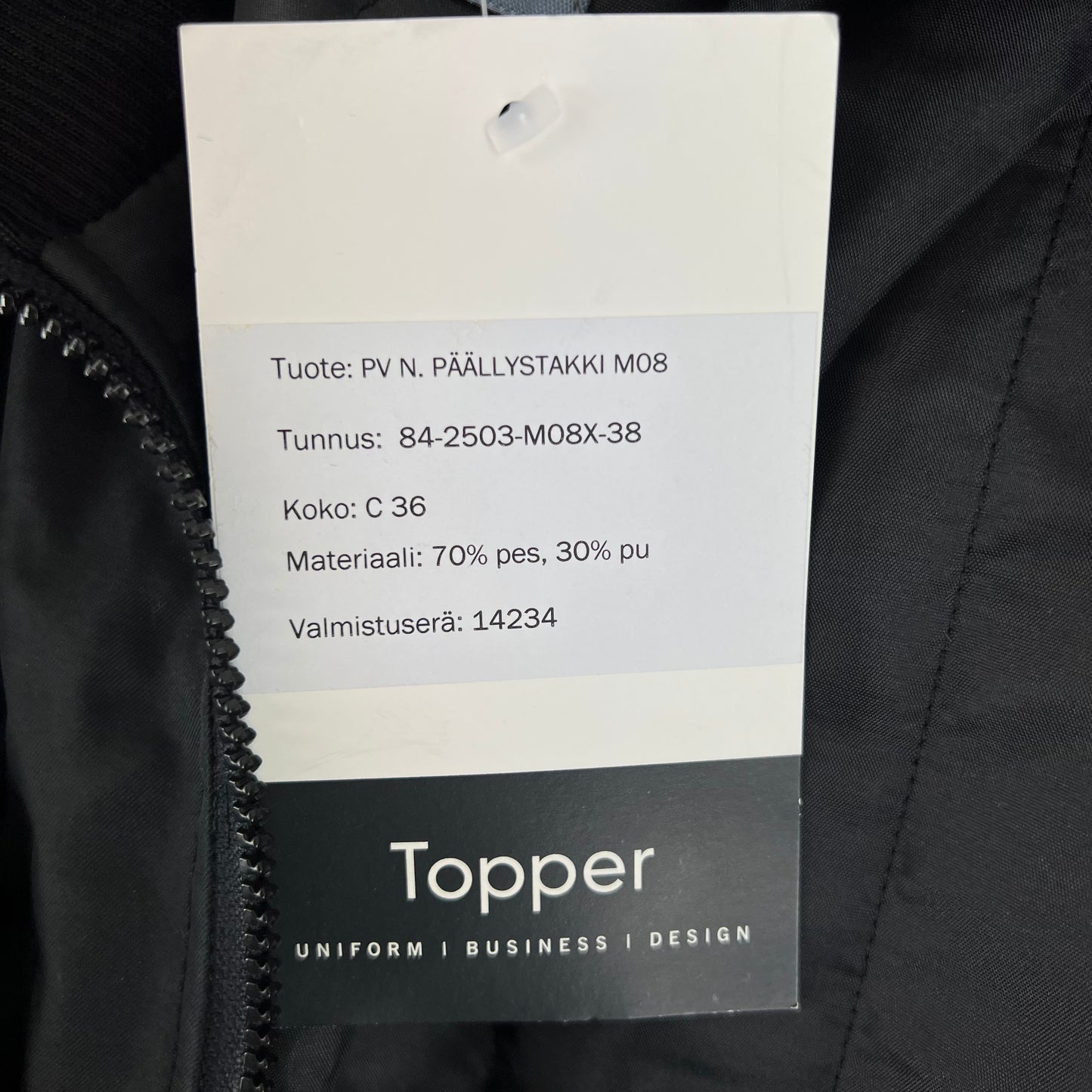 Finnish Navy M08 Winter Service Uniform Windbreaker Jacket w Liner - Medium