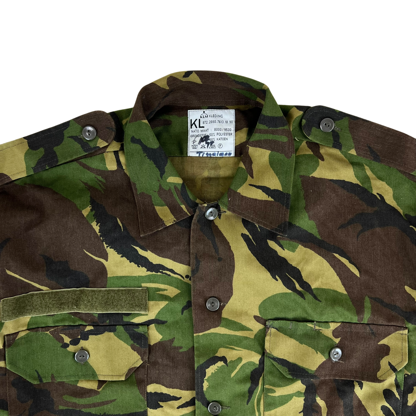 Dutch Army Field Shirt DPM Woodland Camouflage Long Sleeve - Medium