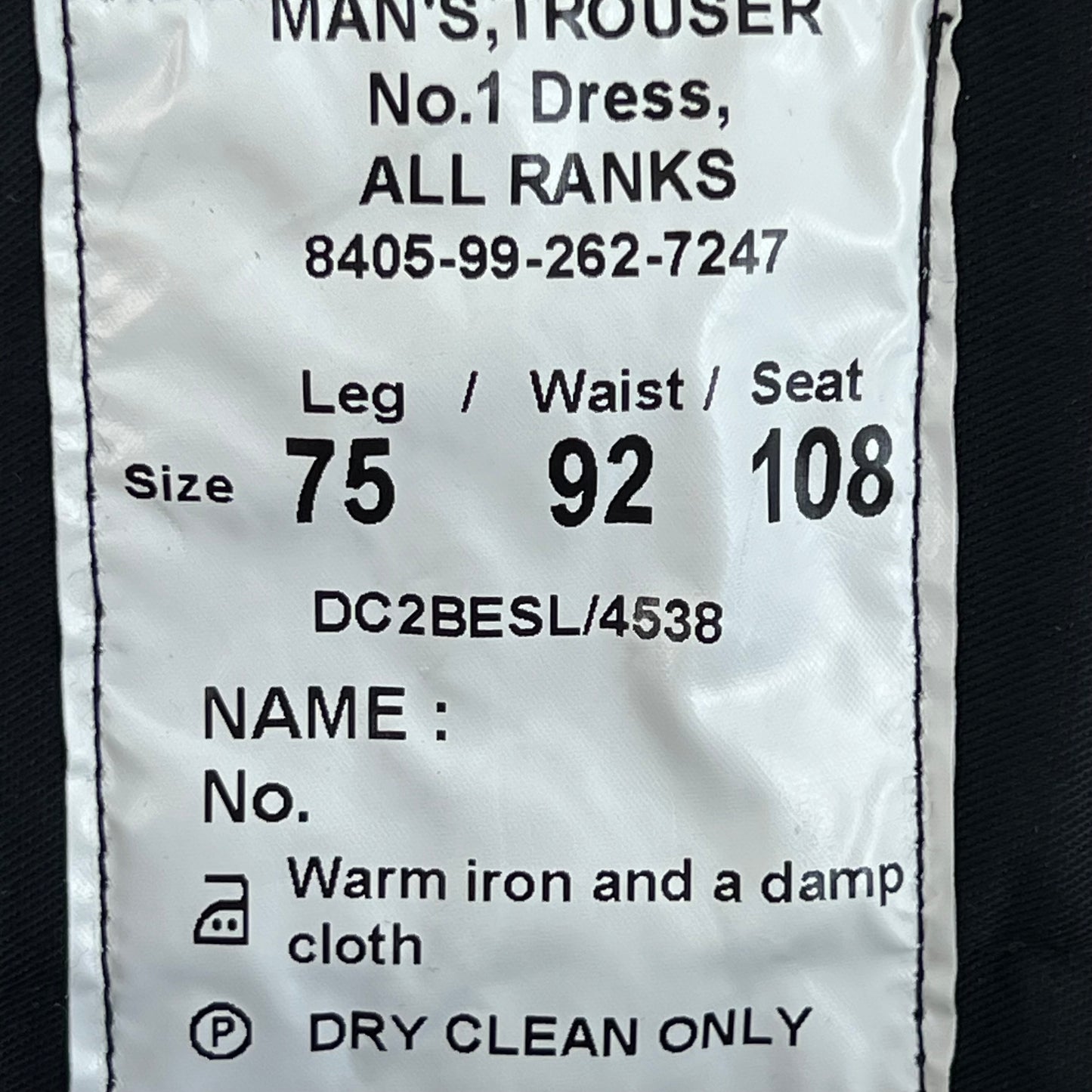 British Army No 1 Dress All Ranks Trousers - W36 L30
