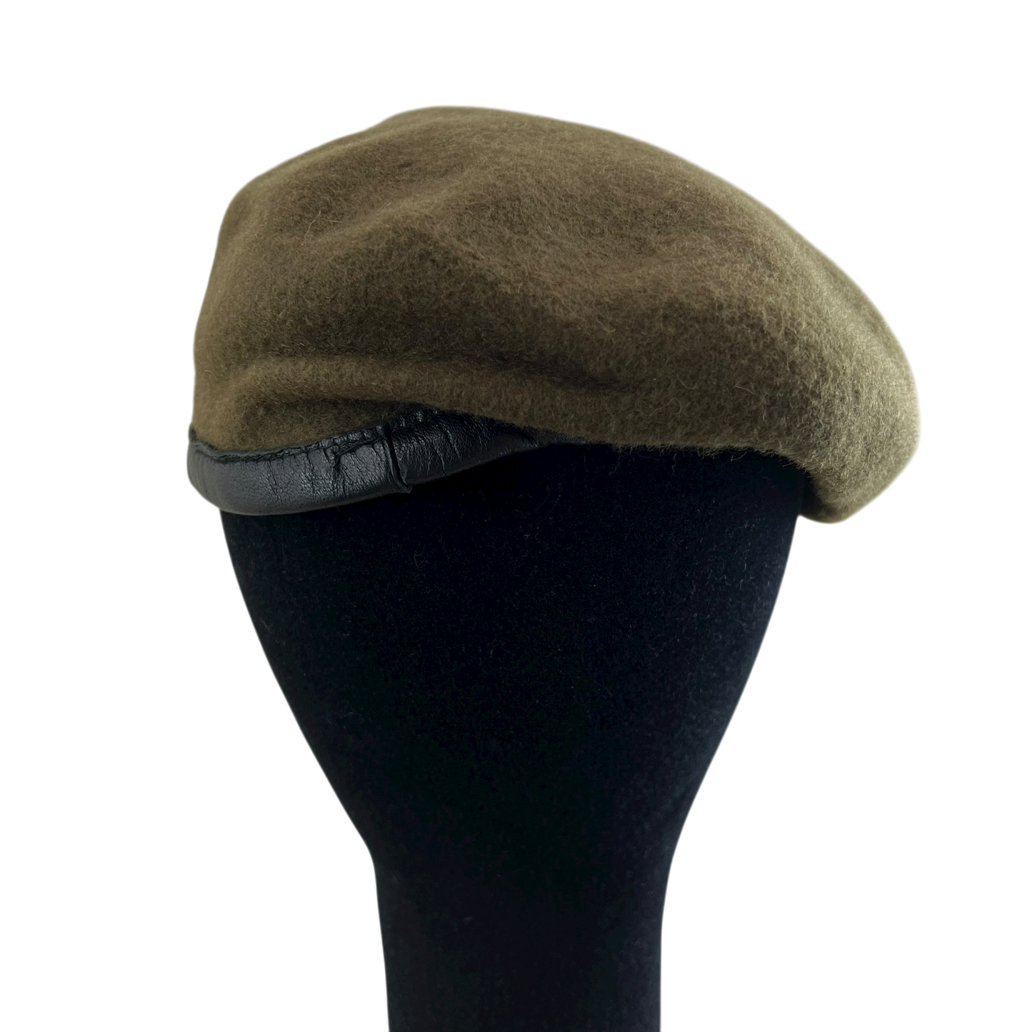 British Army Khaki Beret w/ Badge - Royal Anglian - Small 56cm