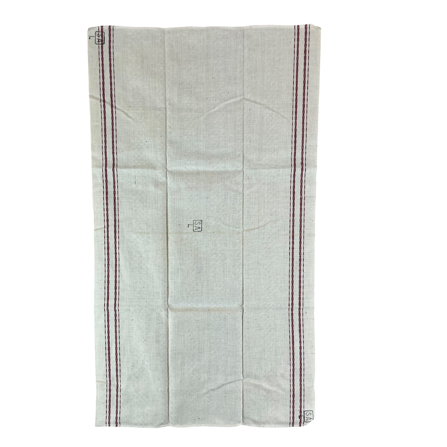 Finnish Army WW2 Cream w/ Red Stipe Tea Towel