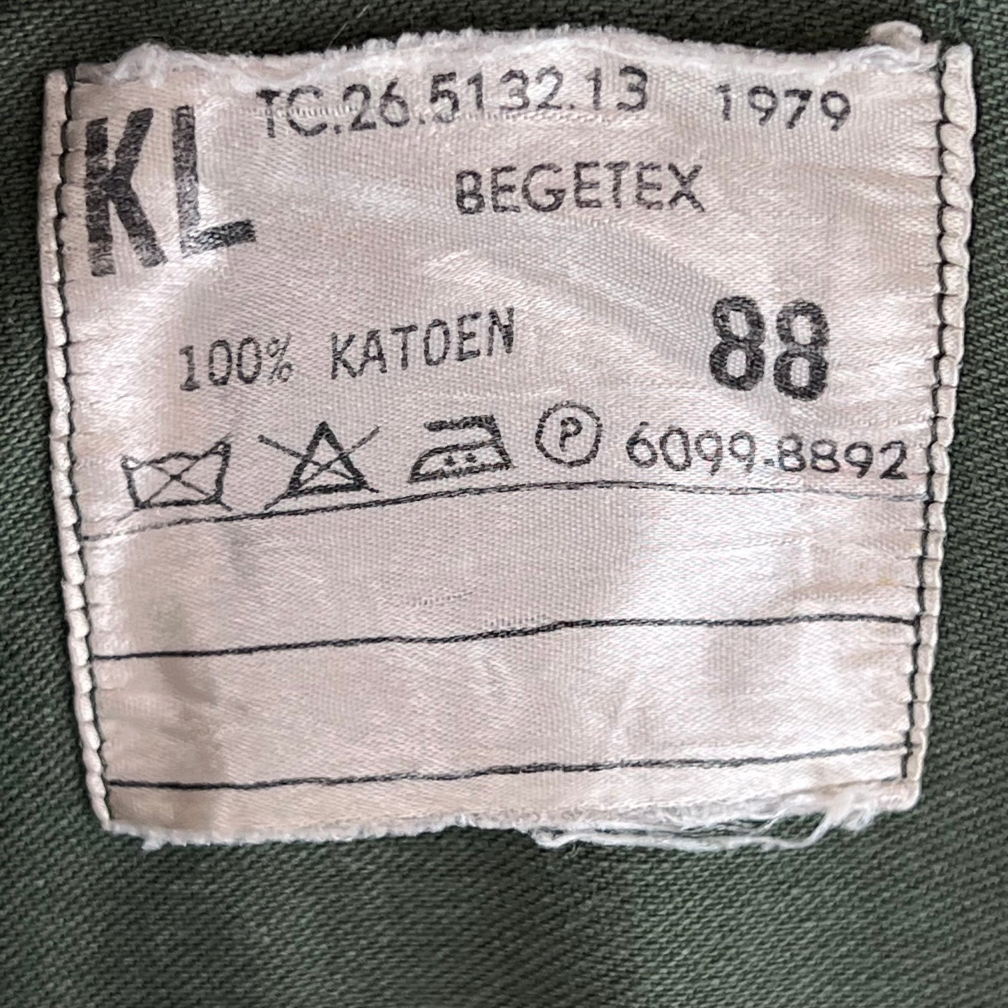 Dutch Army 70s Field Shirt Jacket Green Long Sleeve - Small