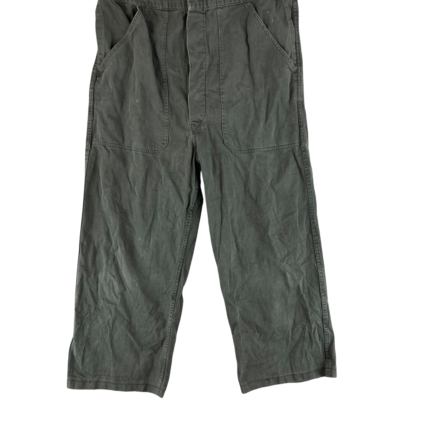 Dutch Army 70s Olive Drab Cotton Coveralls - Medium