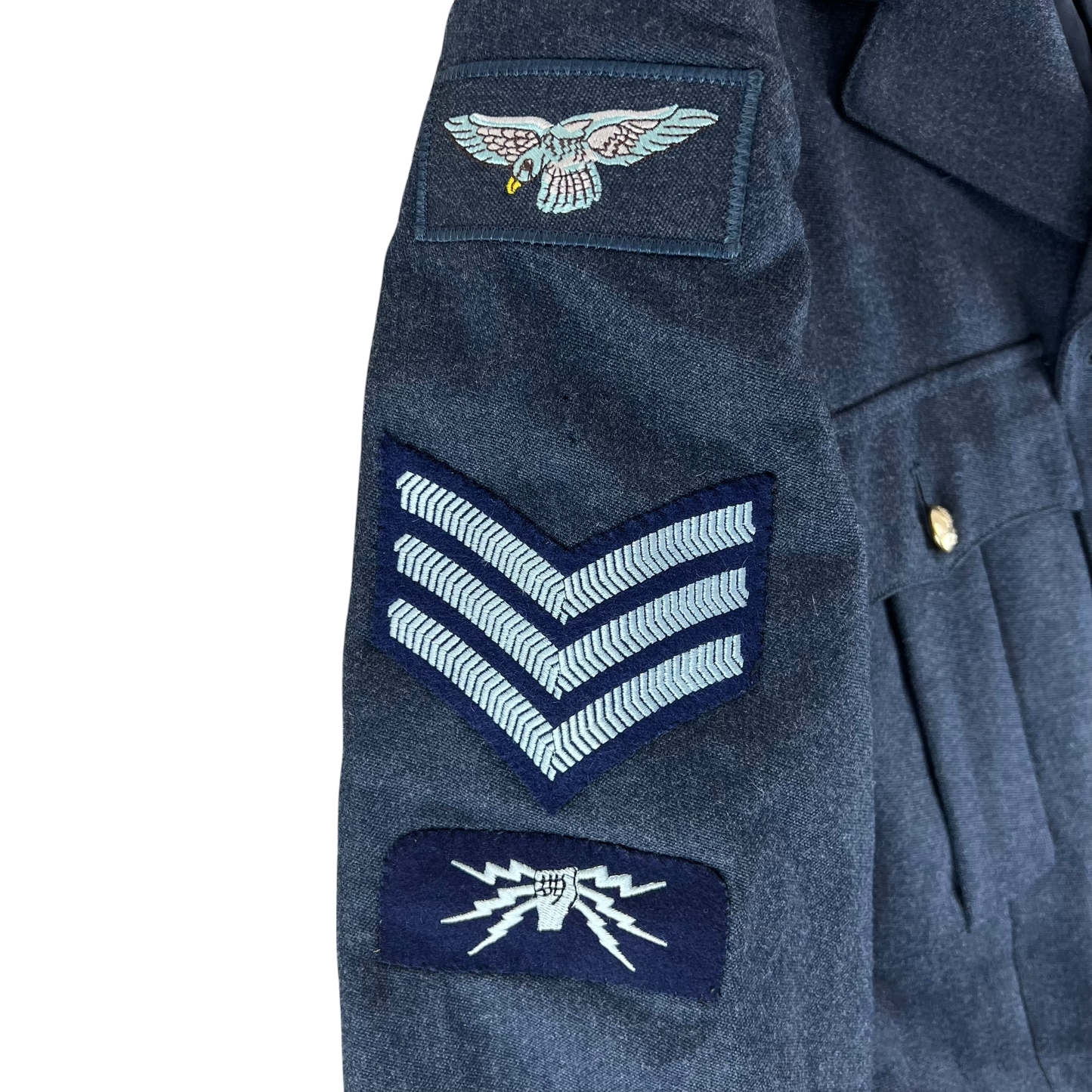 British Royal Air Force No. 1 O.A. Dress Jacket w/ Belt - Large