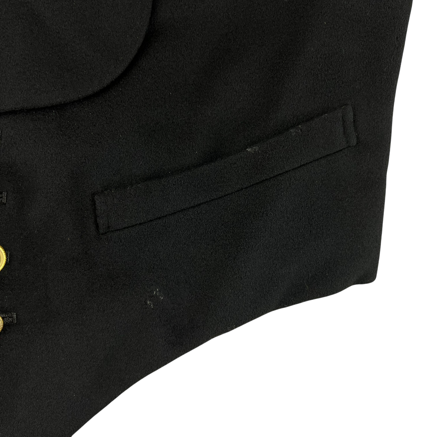 British Royal Navy Black 40s Mess Dress Waistcoat - Large
