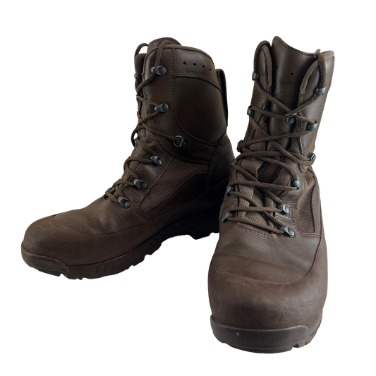 British Army HAIX Brown Combat Boots - Size 12M