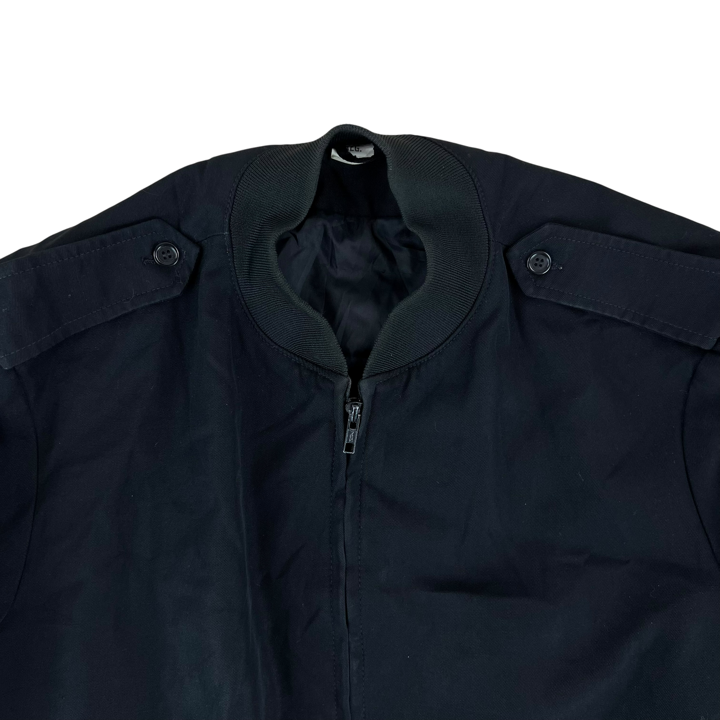 US Navy Black Utility Jacket - Large