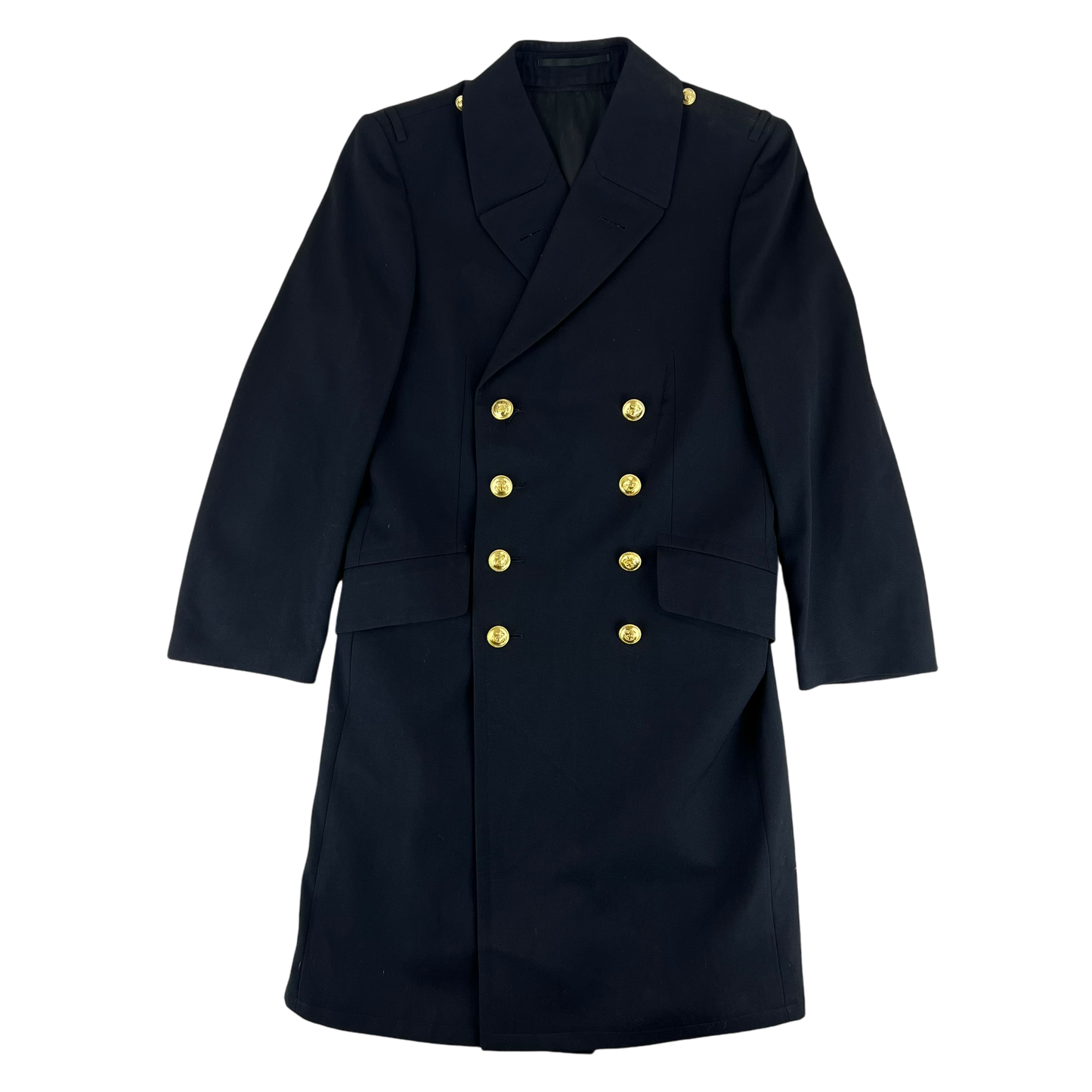 German Navy Three-quarter Gabardine Greatcoat w/ Liner - Small