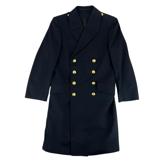 German Navy Three-quarter Gabardine Greatcoat w/ Liner - Small