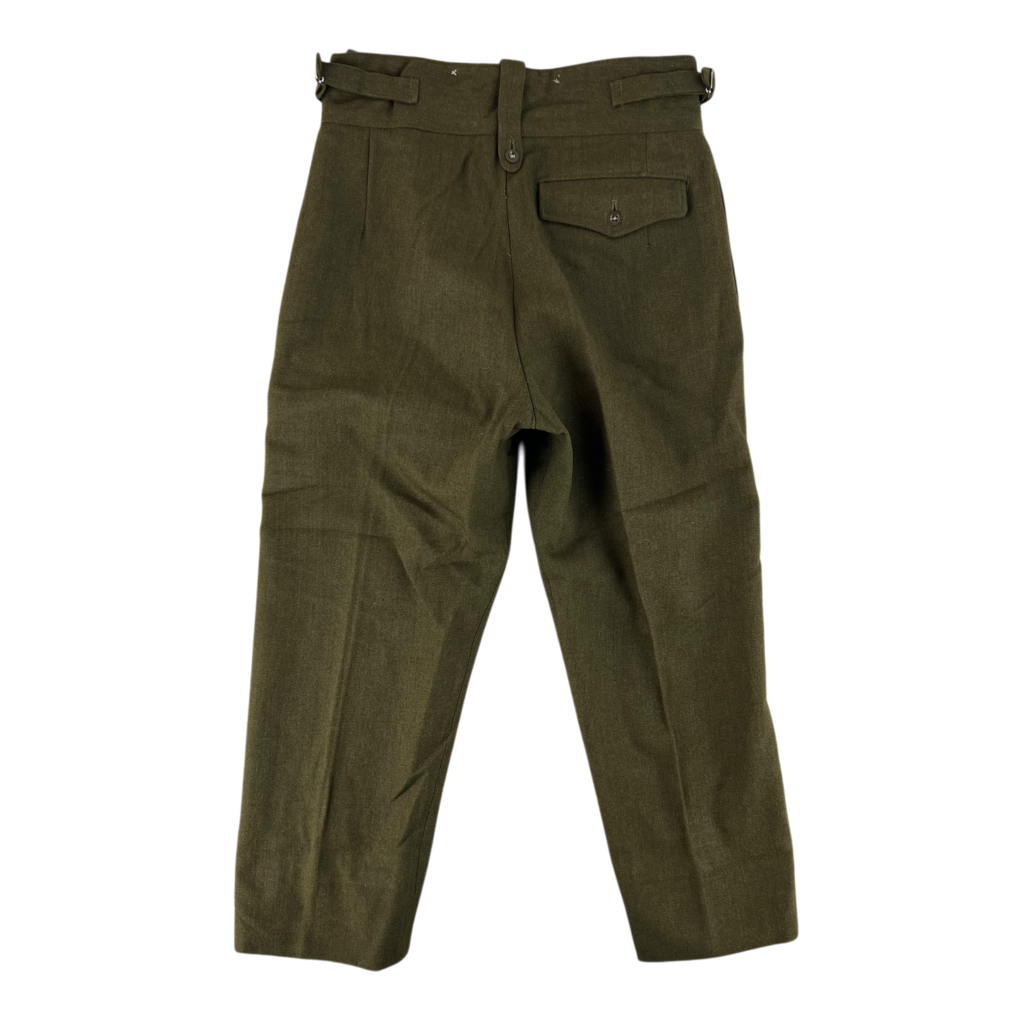 British Army 70s No2 Dress Khaki Wool Trousers - W30 L25