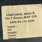 British Royal Air Force No. 1 Dress Jacket w/ Belt - Large 112R