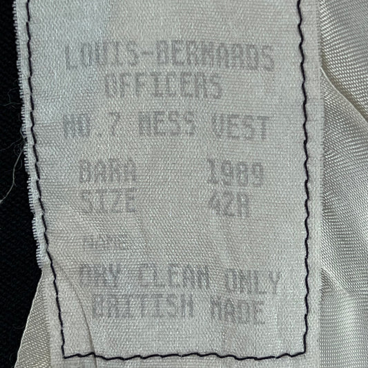 British Royal Navy 80s No. 7 Mess Dress Waistcoat - Medium