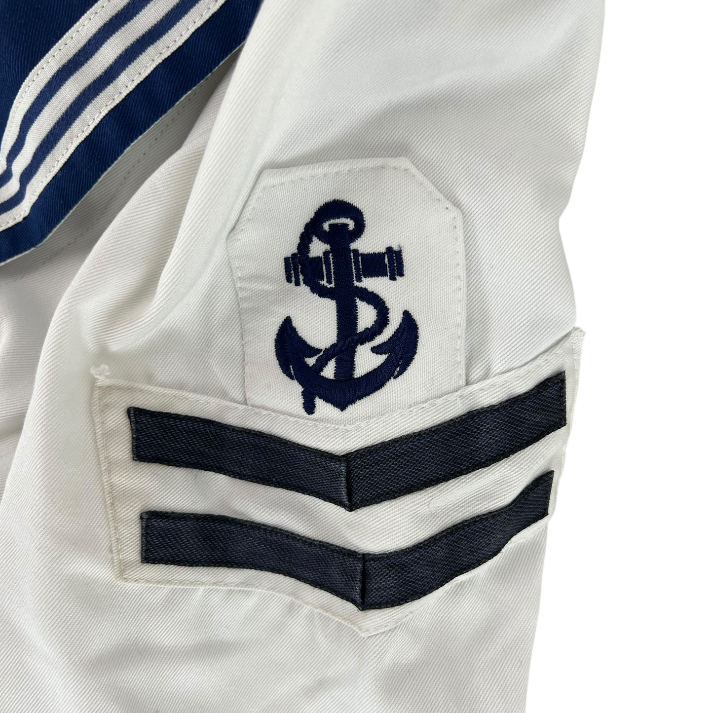 British Royal Navy Class II White Jumper Sailor's Top - X Large 182/116
