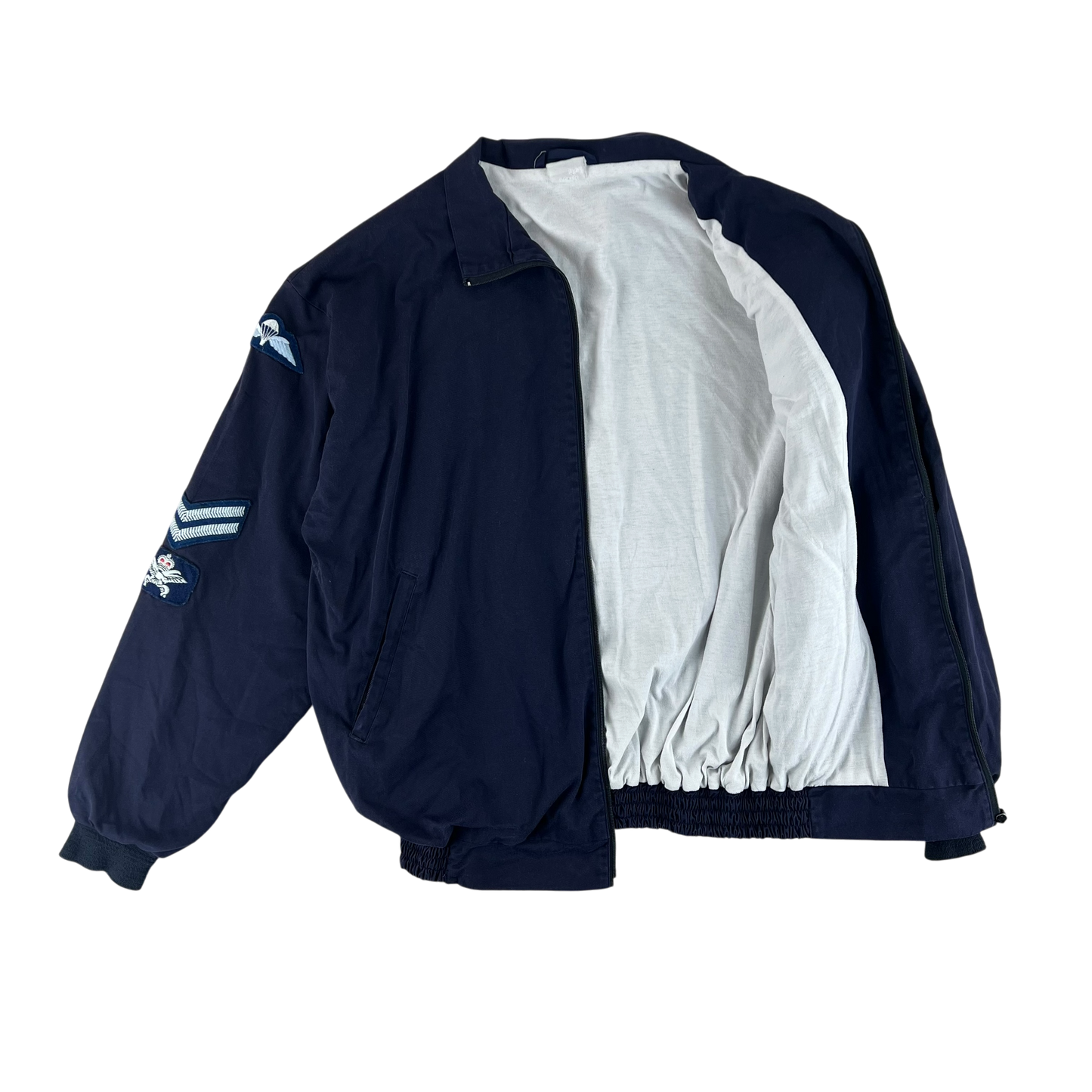 British Army / Tri-Services Navy Blue PTI Tracksuit Top Jacket - X Large