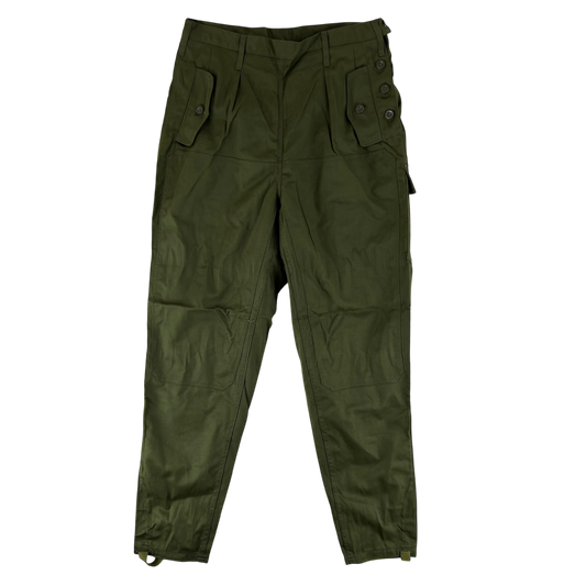 Czechoslovak Army M85 Women's Olive Green Trousers - W32 L30.5