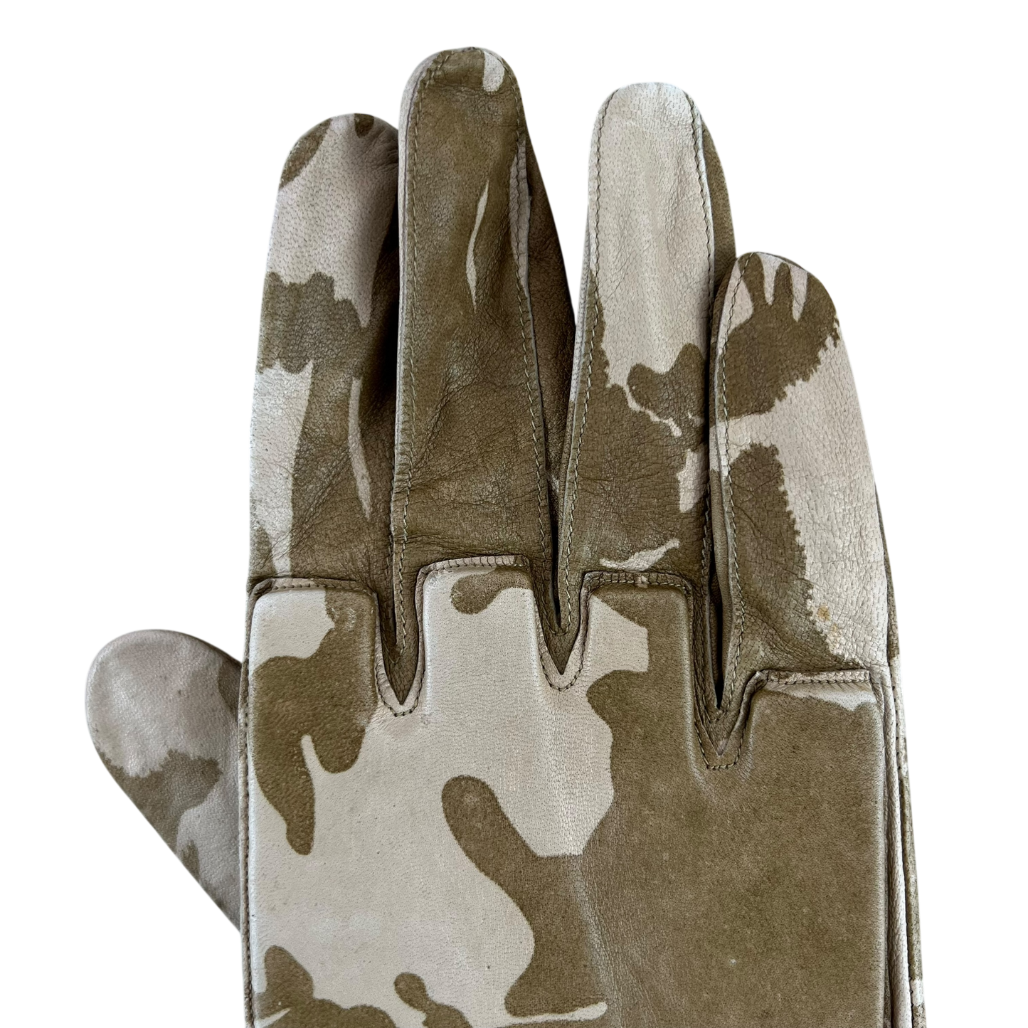 British Army Desert DPM Camouflage Warm Weather Leather Gloves - X Large SIZE 10