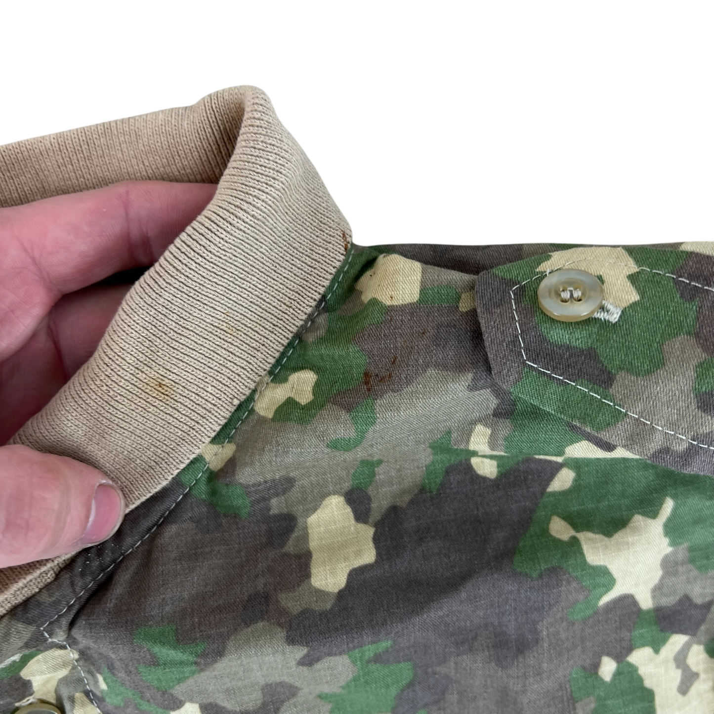 Romanian Army M2017 Woodland Camouflage Polo Top - Large