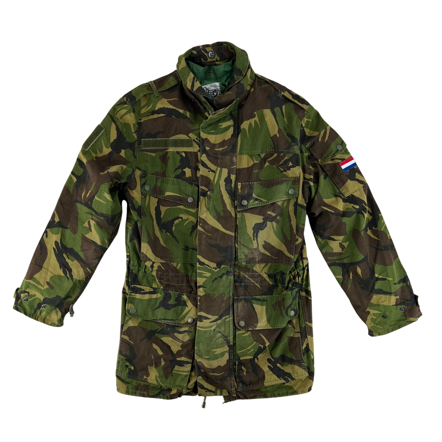 Dutch Army M93 DPM Woodland Camouflage Combat Jacket w/ MVP Liner - Medium