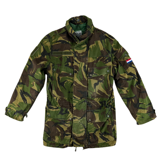 Dutch Army M93 DPM Woodland Camouflage Combat Jacket w/ MVP Liner - Medium