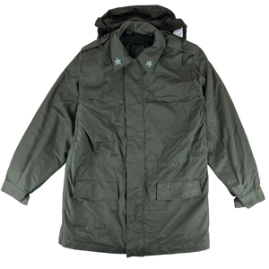 Italian Army Roma 75 Olive Green Drab Parka w/ Winter Liner & Hood - Large