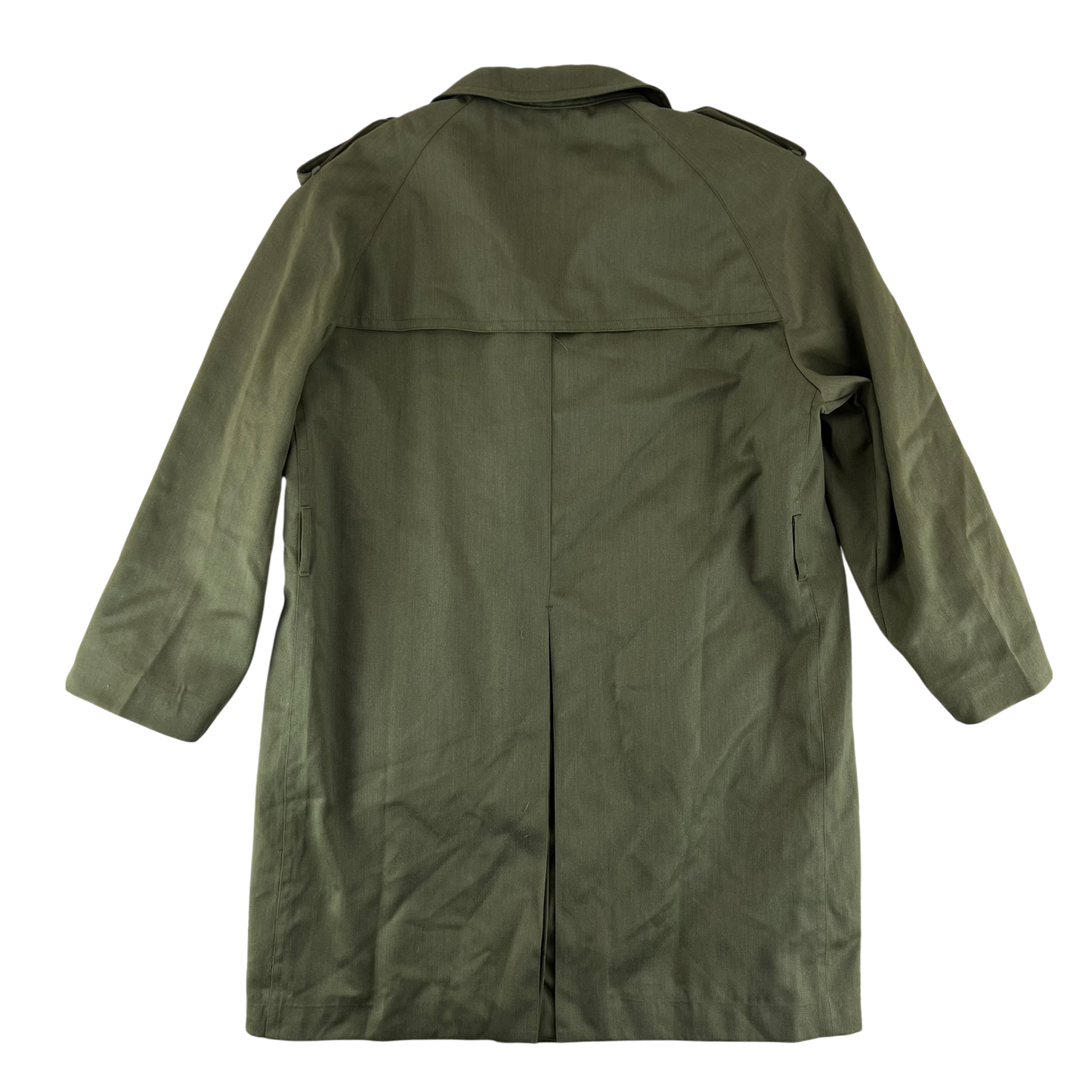 Spanish Army 80s Green Trenchcoat - Large