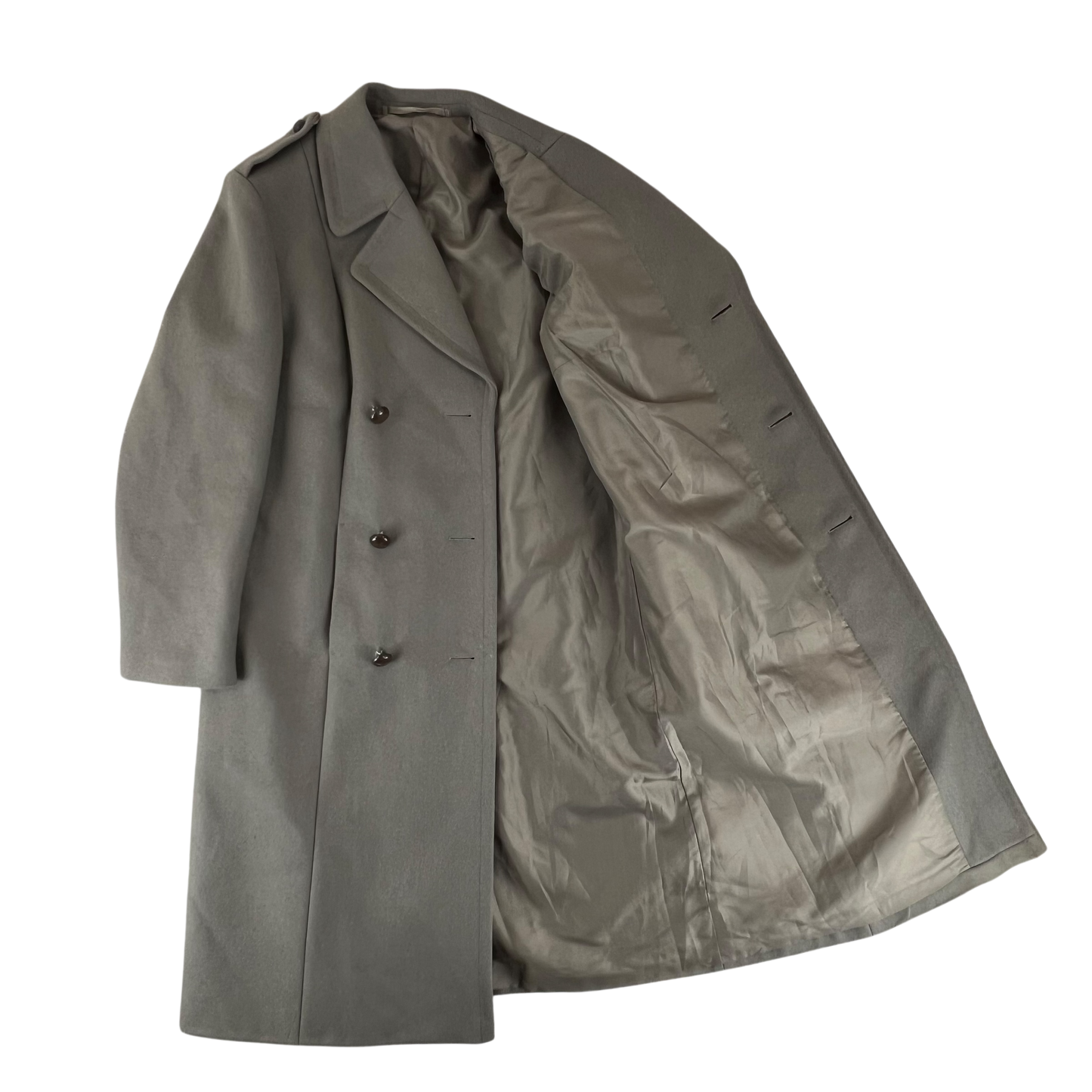Dutch Army 80s Taupe Greatcoat - Medium