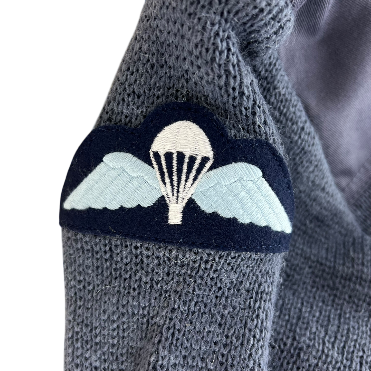 British Royal Air Force RAF Wool V Neck Pullover Jersey Jumper - Large 106cm