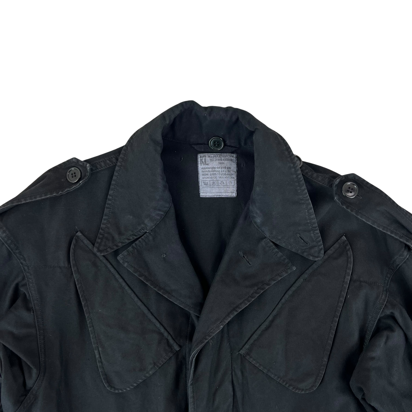 Dutch Army M78 Black Field Jacket - Medium