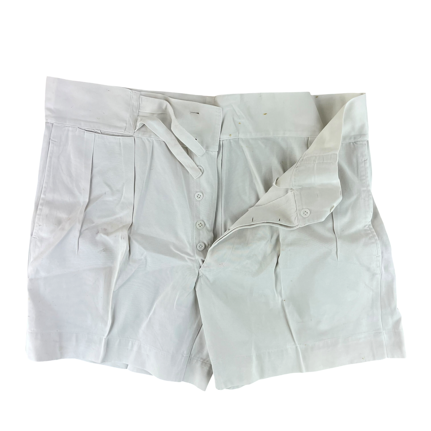 British Merchant Navy 50s Tropical White Shorts - W39