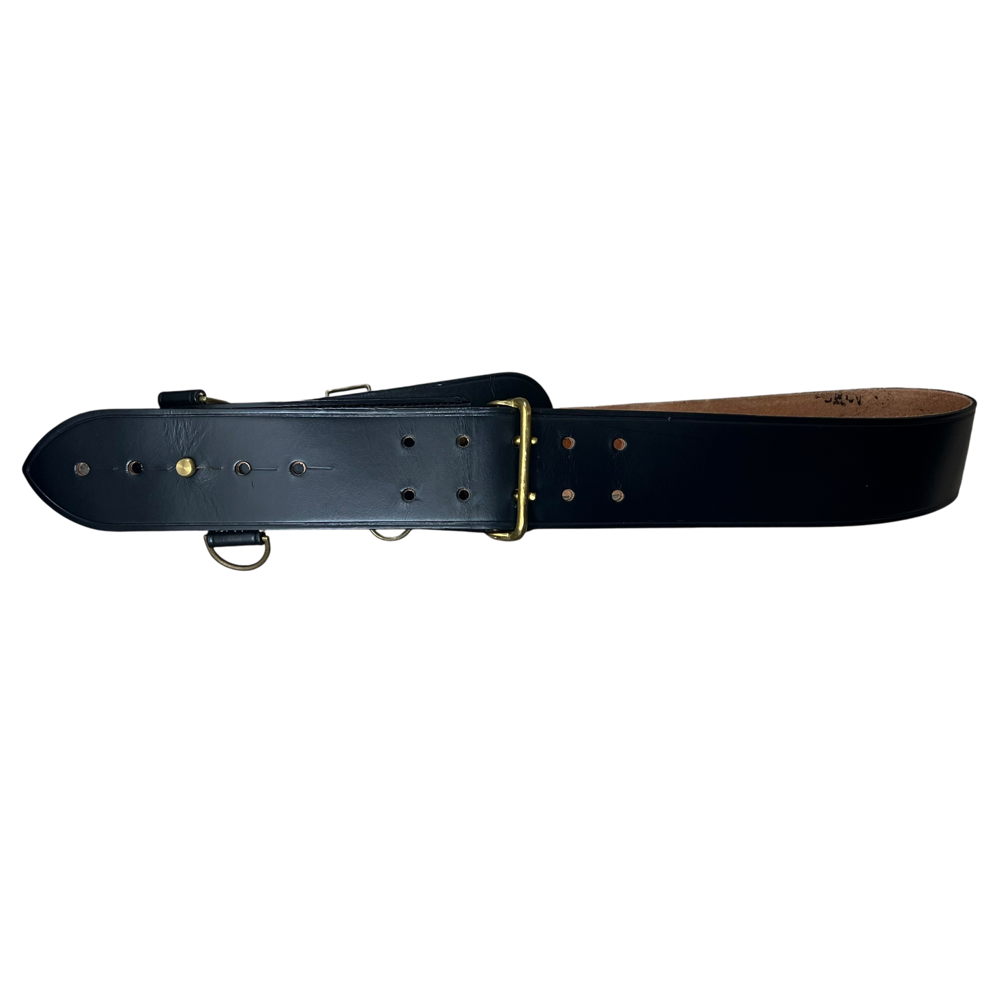 British Army Black Leather Belt - L42