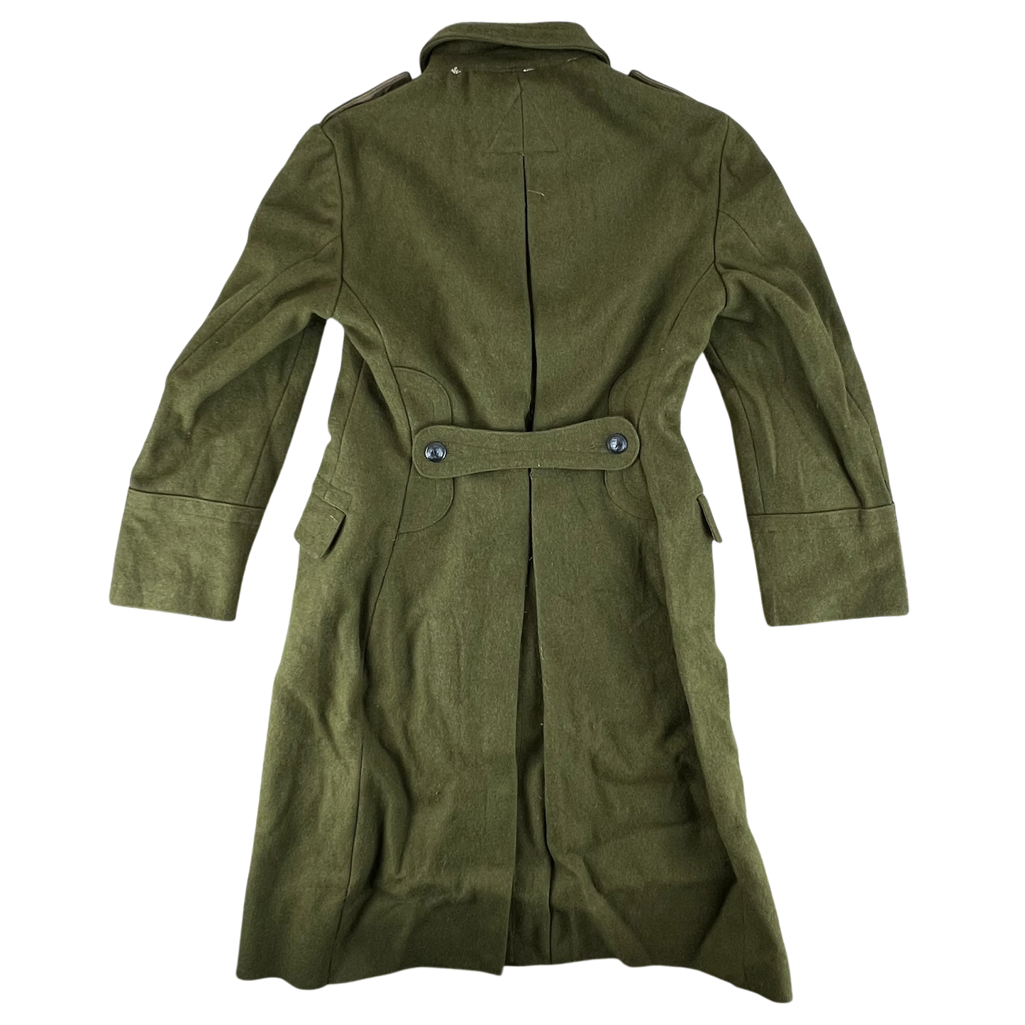 Romanian People's Army 80's Khaki Wool Greatcoat - Medium