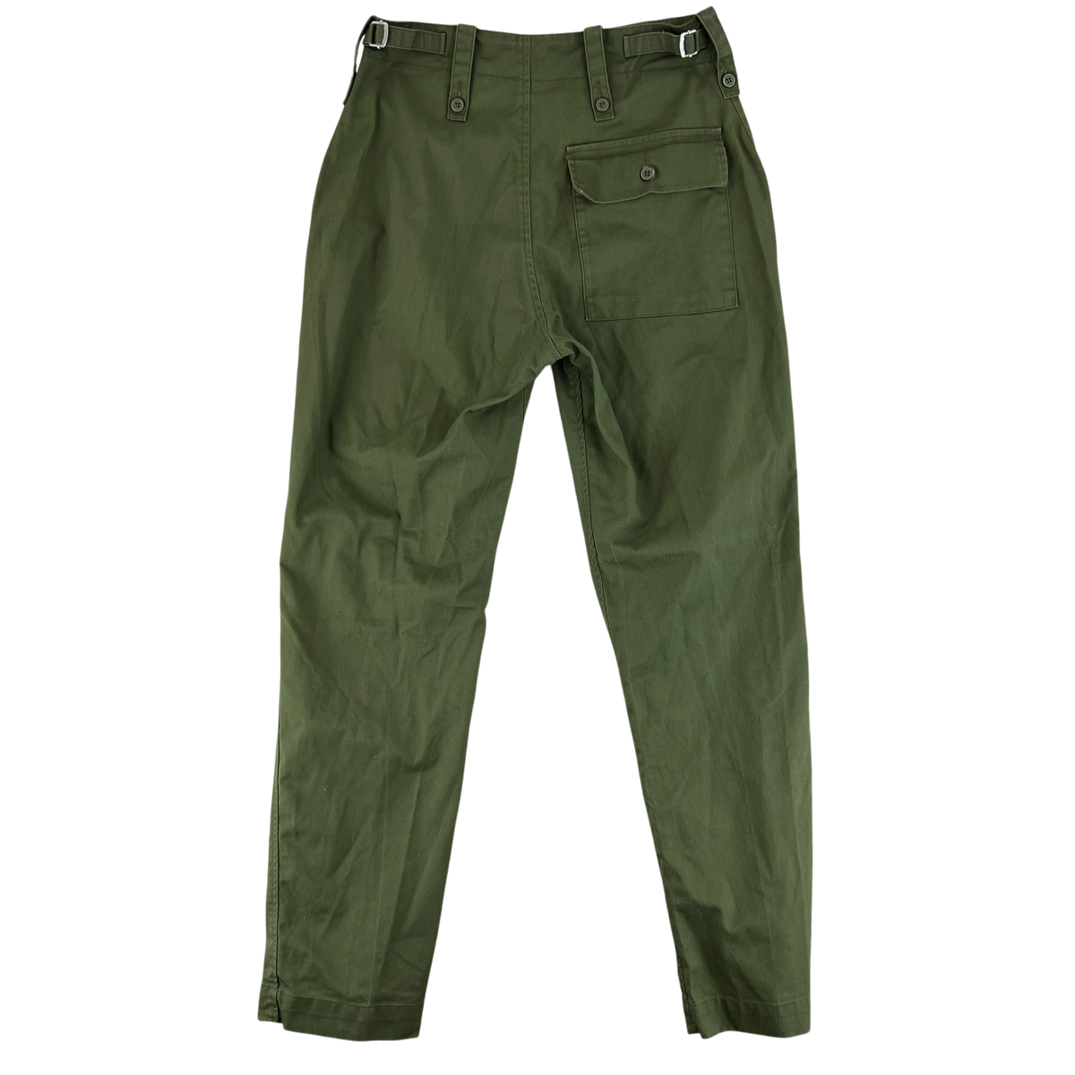 British Army Olive Green Fatigue Work Trousers - W31 L32