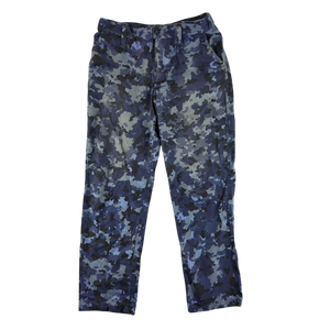 Romanian Navy M2017 Blue Camouflage Ripstop Trousers - W34 L31