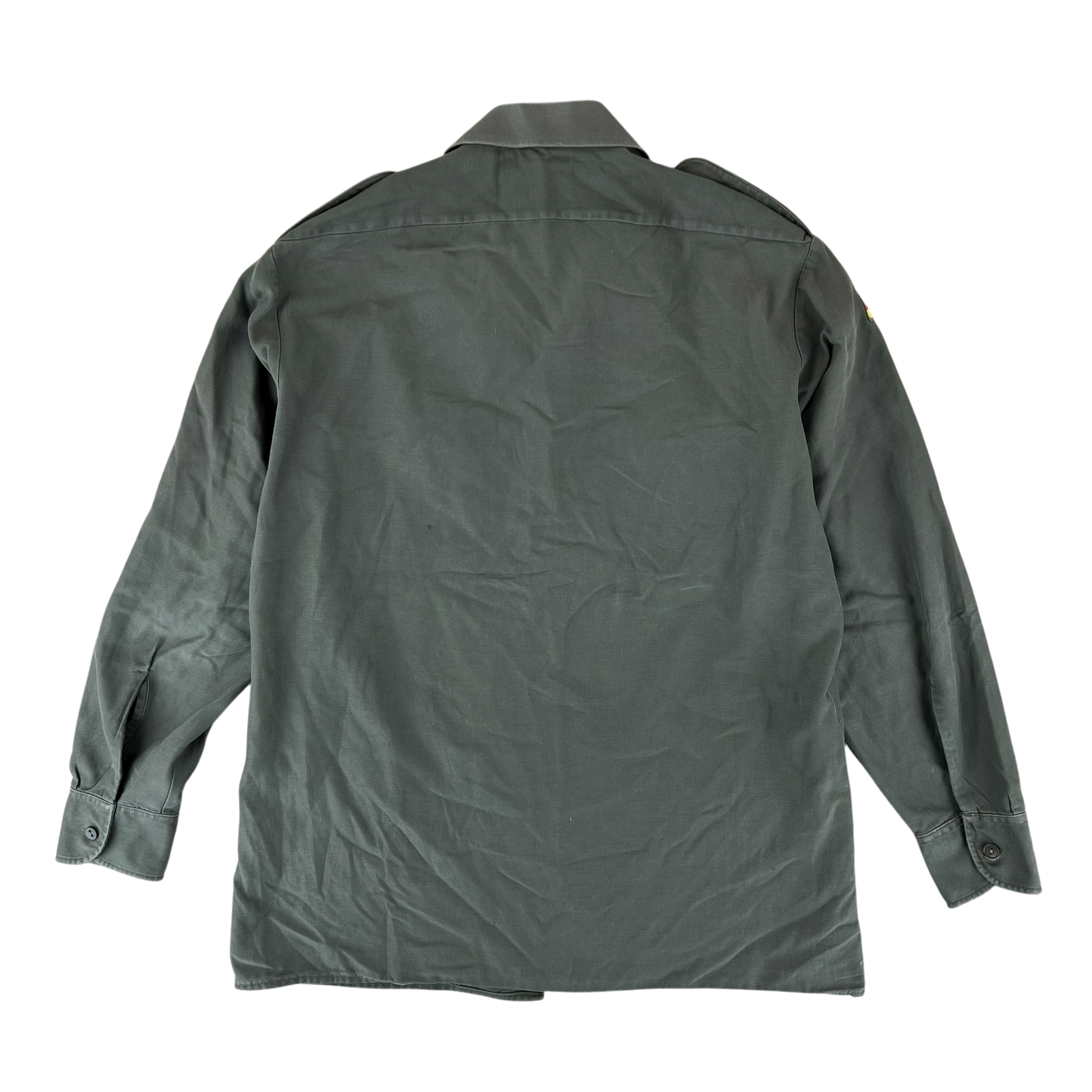 German Army Olive Green Long Sleeve Field Shirt - Medium