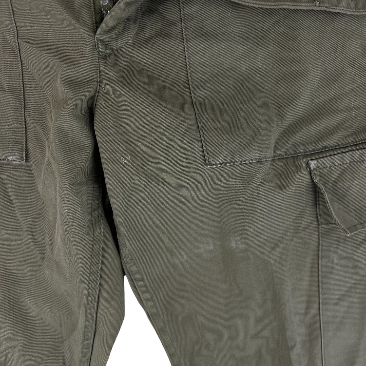 British Army Olive Green Fatigue Work Trousers - W33 L29