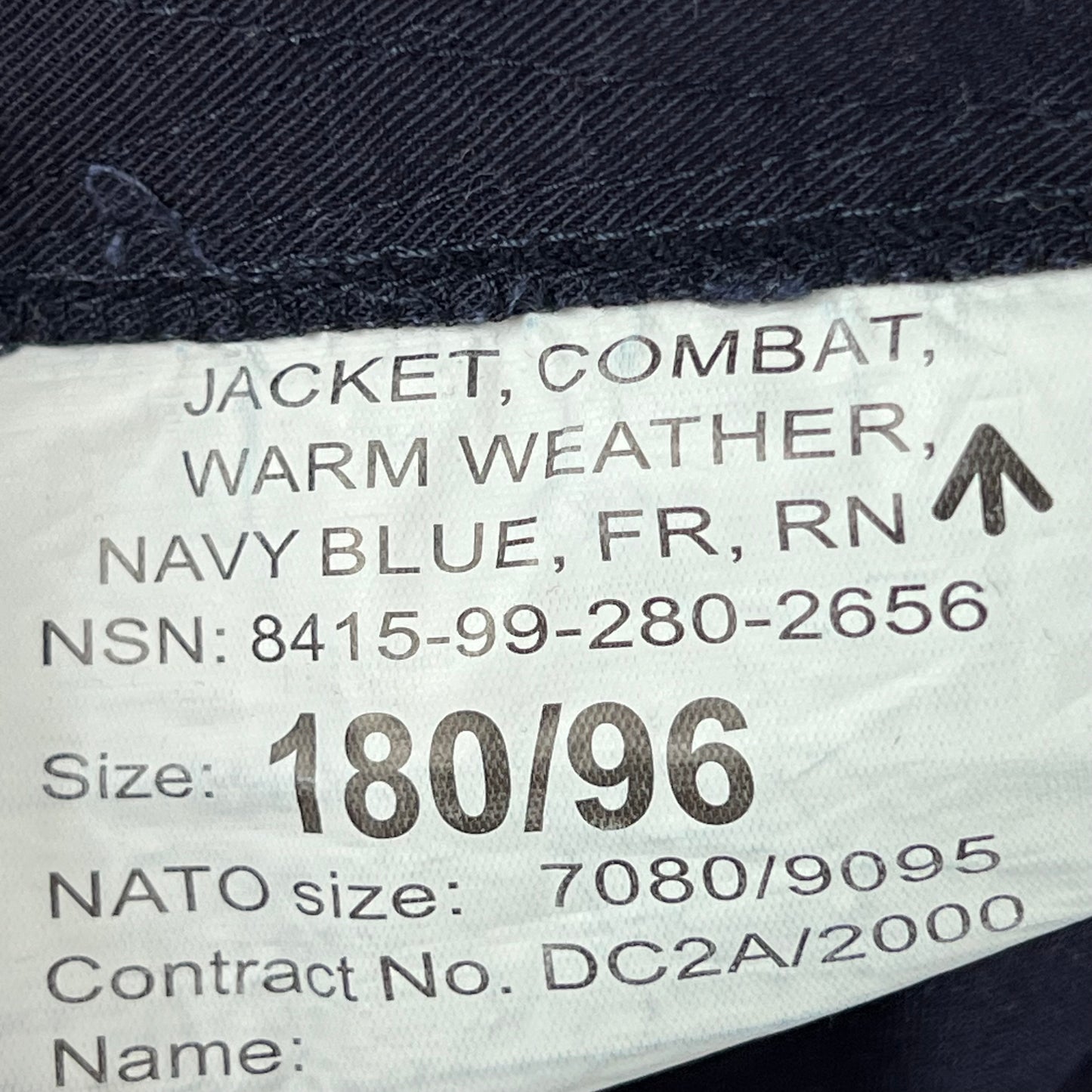 British Royal Navy FR Combat Jacket - Medium 180/96