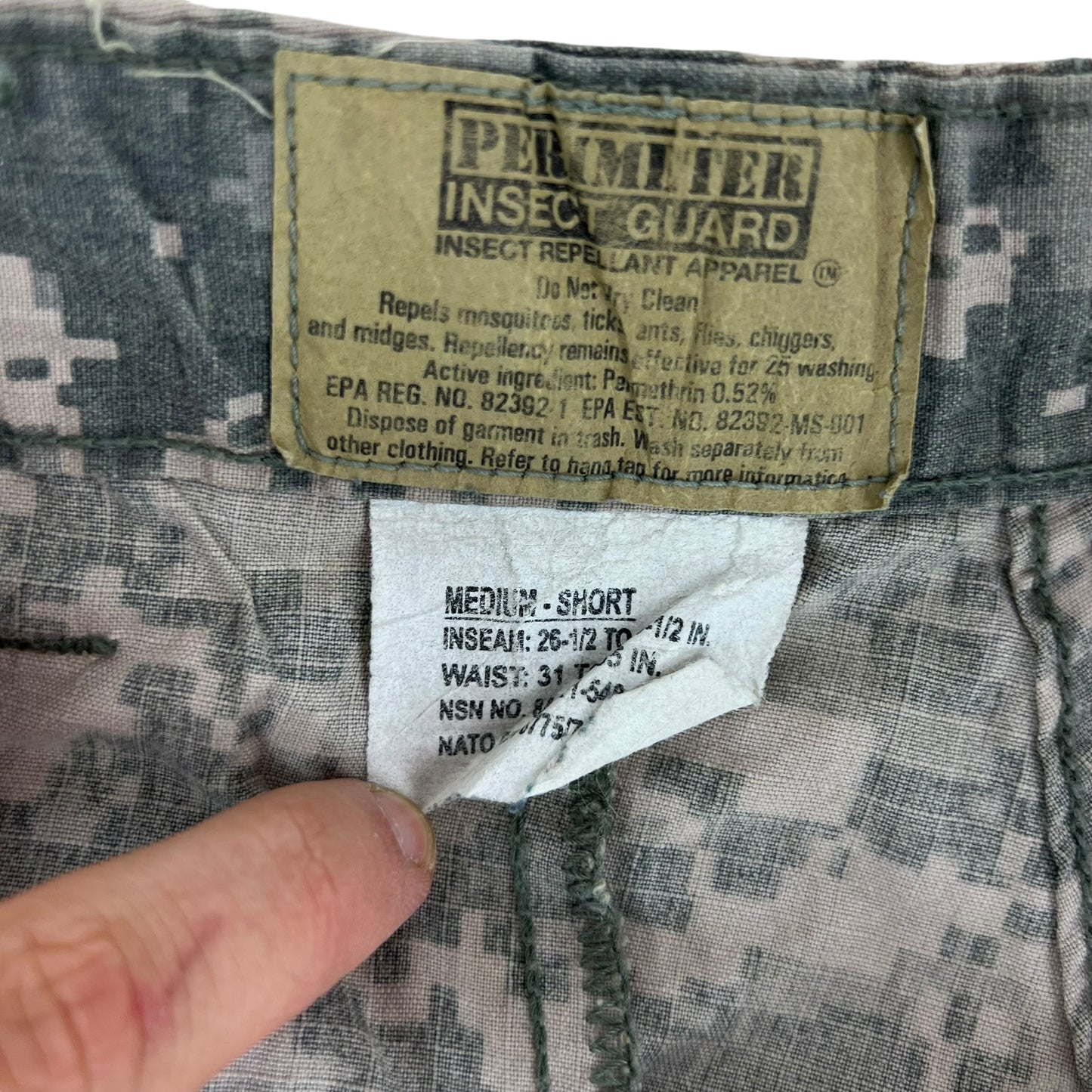 US Army UCP Pixel Camo ACU BDU Ripstop Combat Trousers - W33 L30