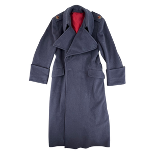 British Army Officer's Double Breasted Wool Greatcoat - Medium