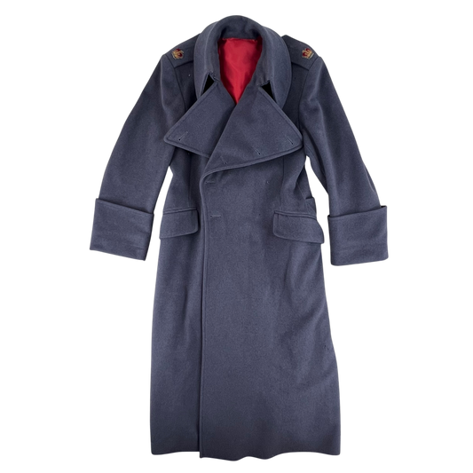 British Army Officer's Double Breasted Wool Greatcoat - Medium