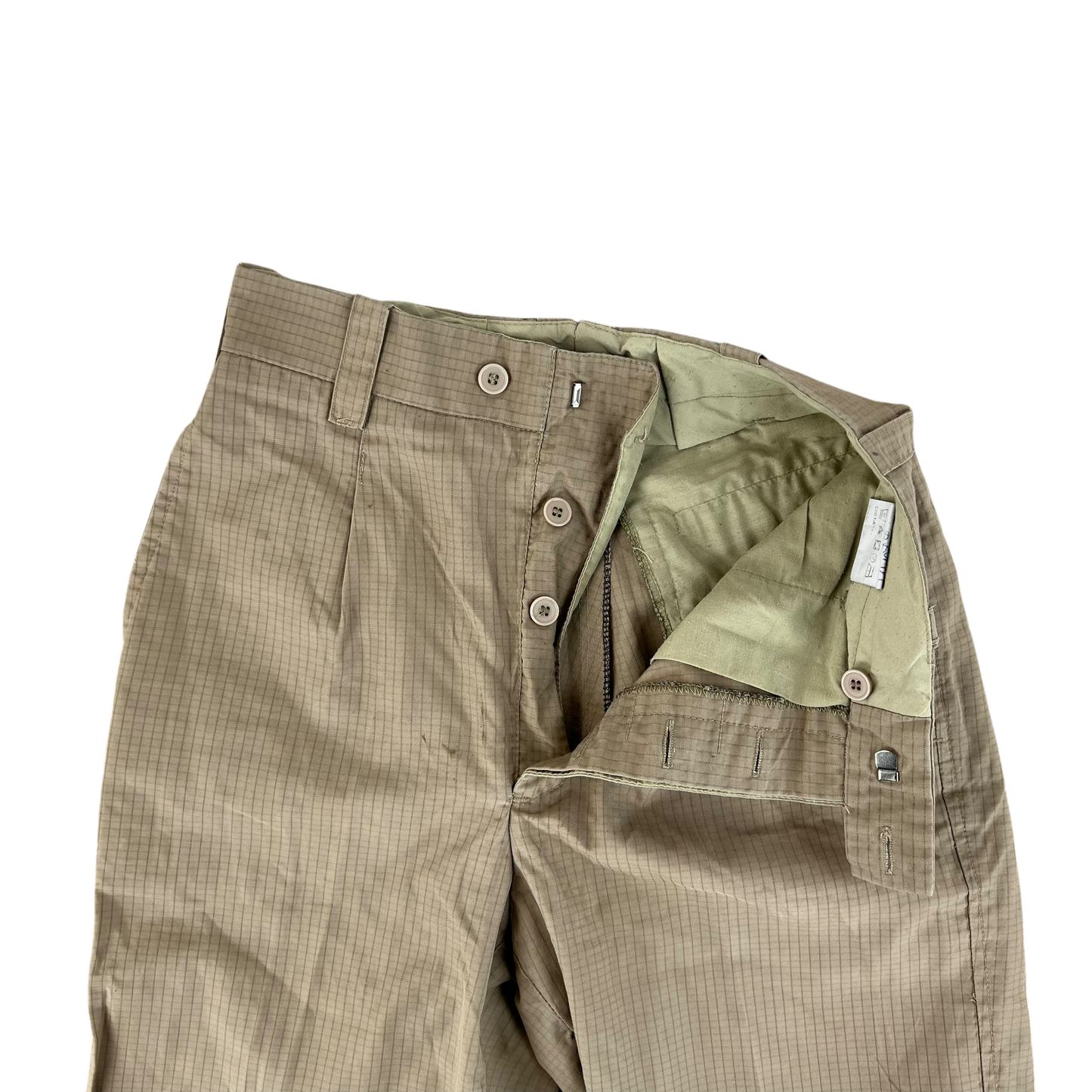 Romanian Army Tan Ripstop Trousers - W27 L26