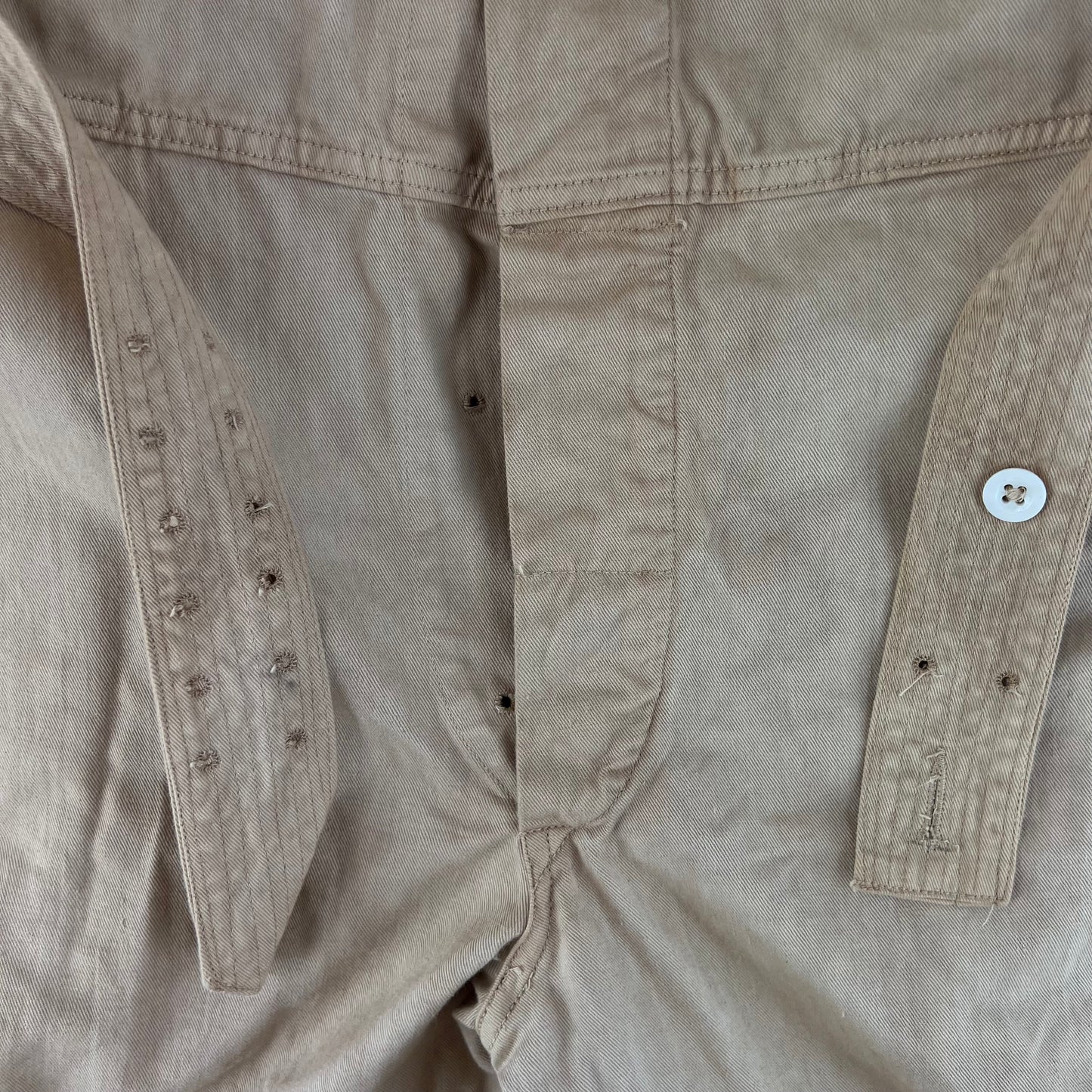 British Army 60s "White" Cotton Drill Coveralls - Medium SIZE 2