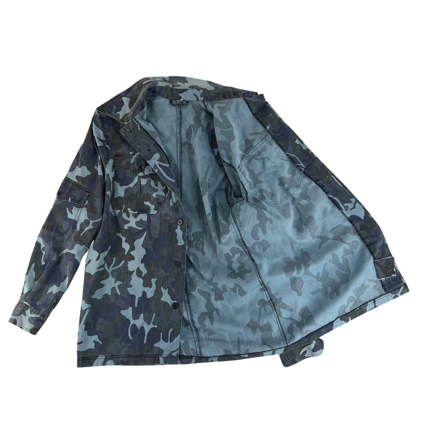 Romanian Army / Police M1990 Blue Leaf Camouflage Jacket - Large