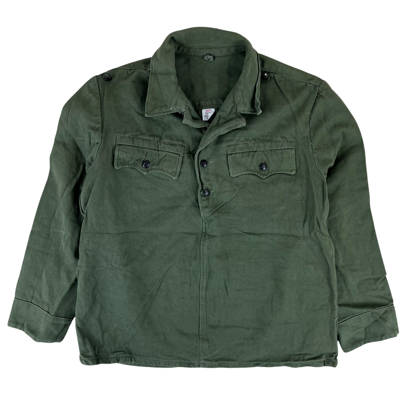 Bulgarian People's Army Cotton Olive Green Cossack Shirt - Large