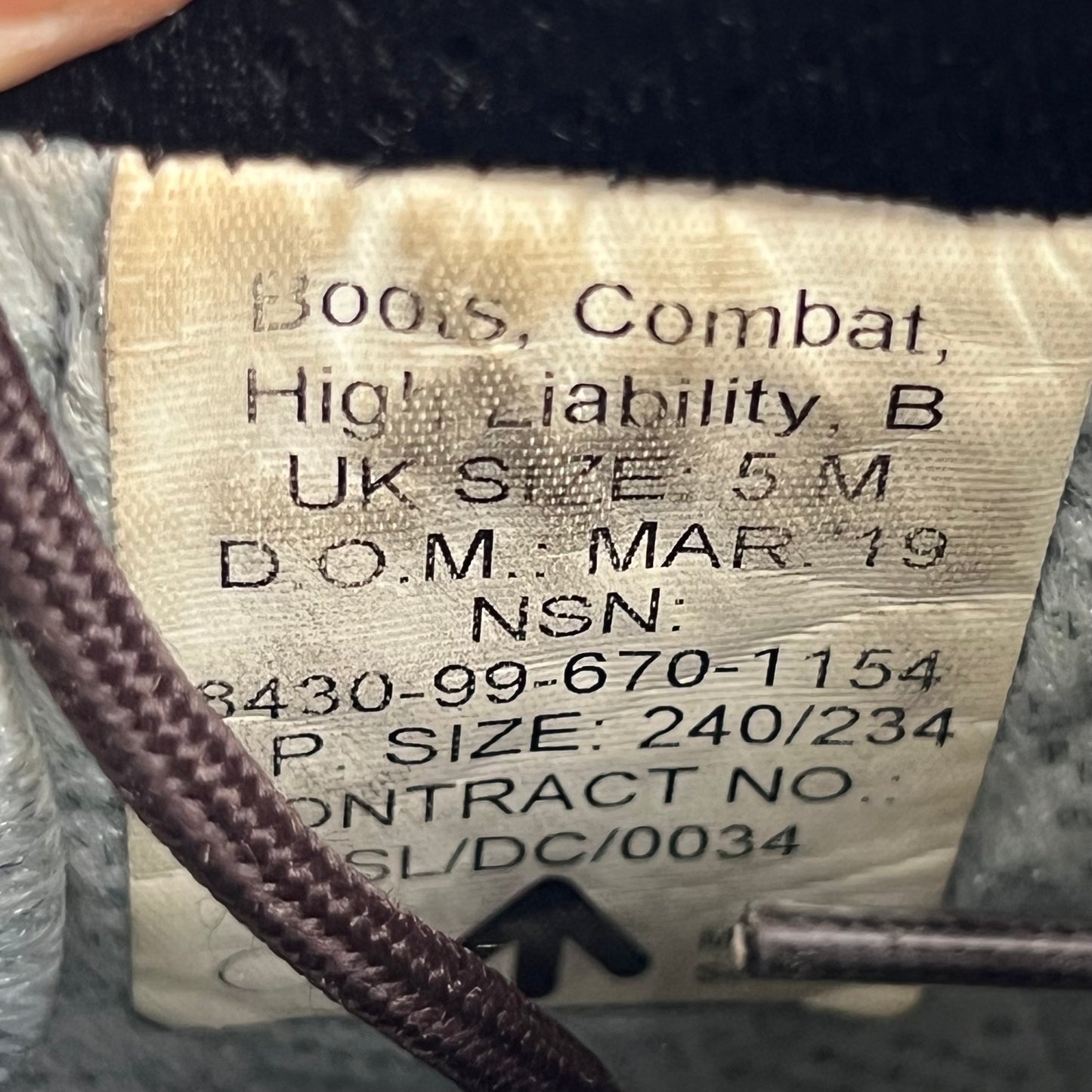 British Army AKU Brown Combat Boots - Size 5M