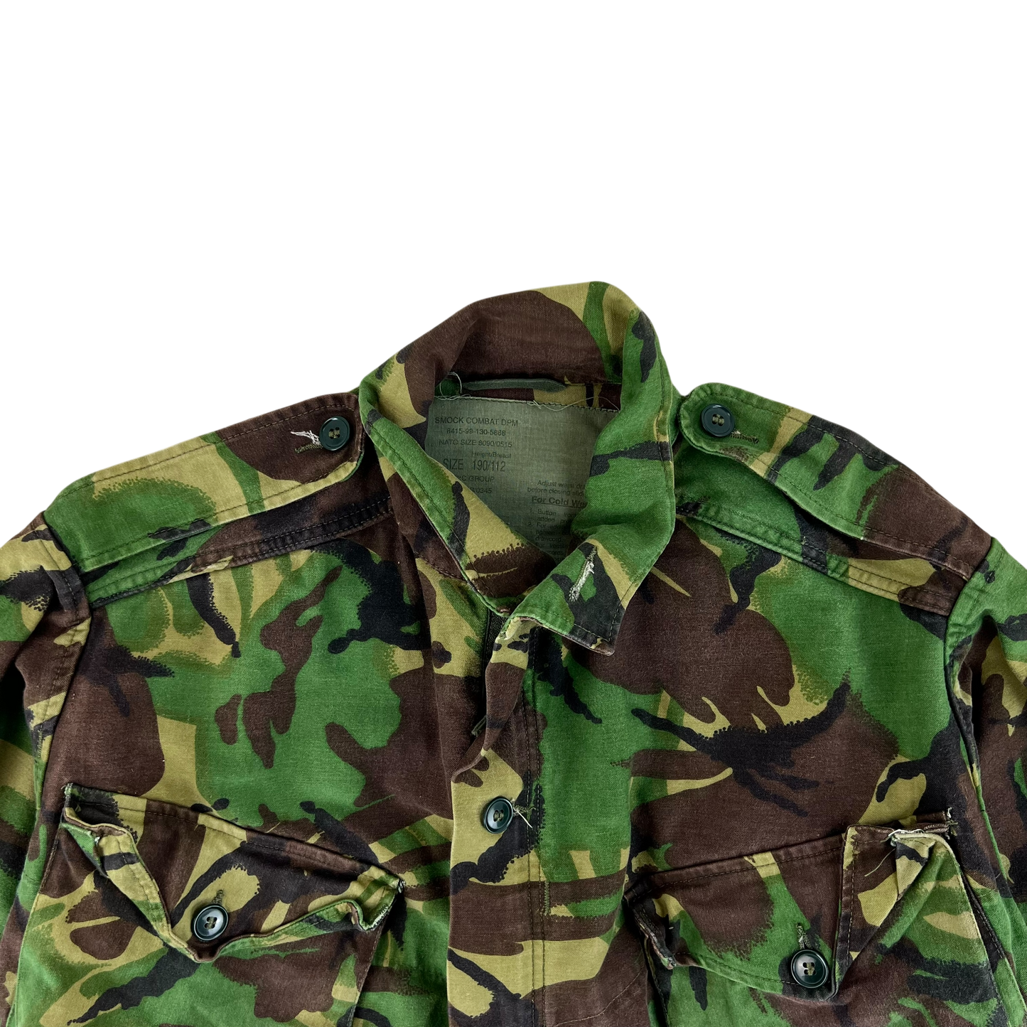 British Army 85 Pattern Woodland DPM Camo Combat Smock - Large 190/112