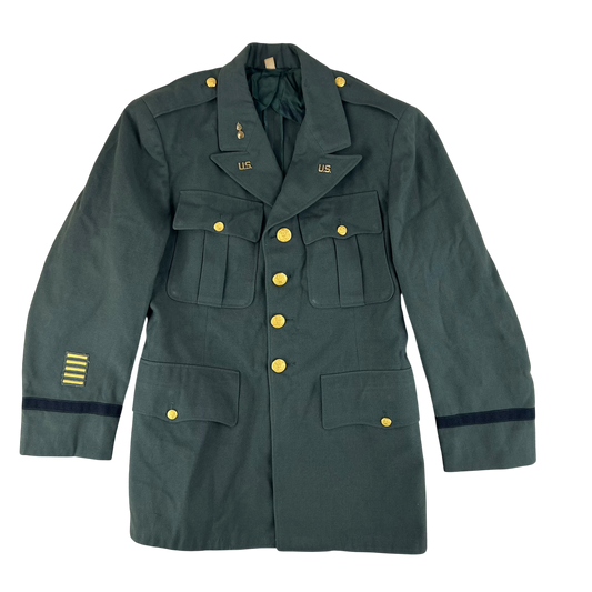 US Army Class A Greens Service Uniform Dress Jacket - Medium 38S